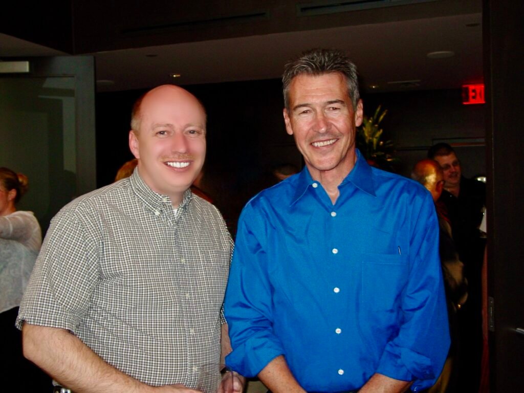 Scott Randy Gerber with Randolph Mantooth from the tv series Emergency