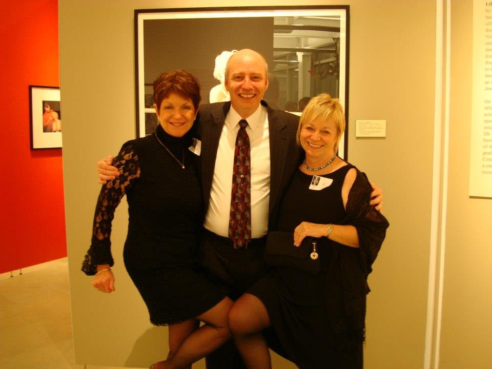 Scott Randy Gerber with friends at a museum event.